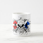 SCHÄDEL-TECHNOLOGIE-TAUCHER KAFFEETASSE (Mittel)