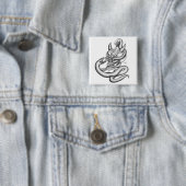 Schädel - Teufelsköpfe mit Schlange Button (Beispiel)