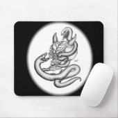 Schädel - Teufelsköpfe mit Schlange Mousepad (Mit Mouse)