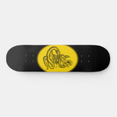 Schädel - Teufelsköpfe mit Schlange Skateboard (Horizontal)