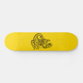 Schädel - Teufelsköpfe mit Schlange Skateboard (Horizontal)