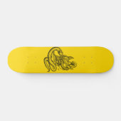 Schädel - Teufelsköpfe mit Schlange Skateboard (Horizontal)