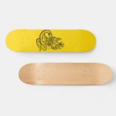 Schädel - Teufelsköpfe mit Schlange Skateboard (Horizontal)