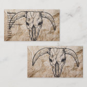 Schädel Texas Longhorn Stier Visitenkarte (Vorne/Hinten)