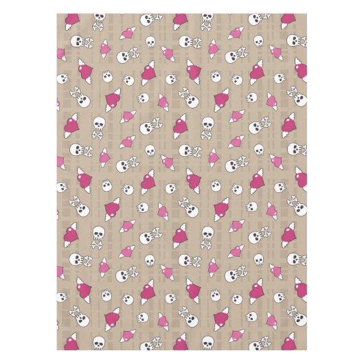 Schädel Tischdecke (Vorderseite)