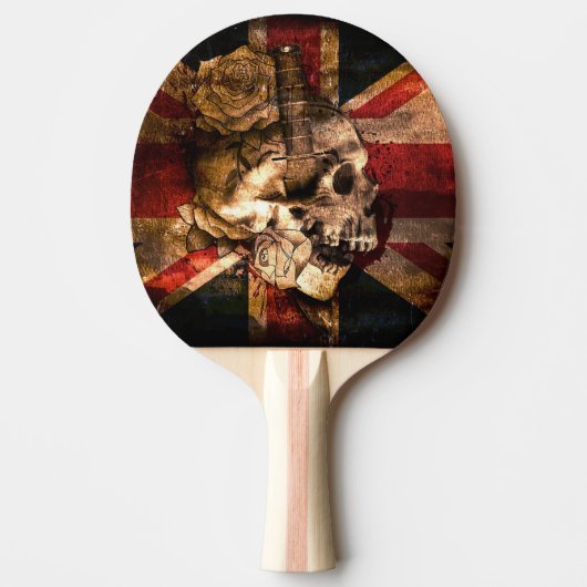 Schädel Tischtennis Schläger (Vorderseite)