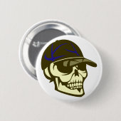 Schädel Totenkopf Kappe skull cap Button (Vorne & Hinten)