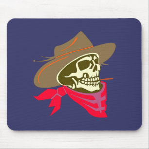 Schädel Totenkopf skull cowboy Mousepad
