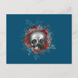 Schädel Totenkopf skull Postkarte