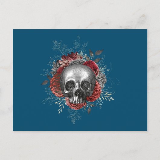 Schädel Totenkopf skull Postkarte (Vorderseite)