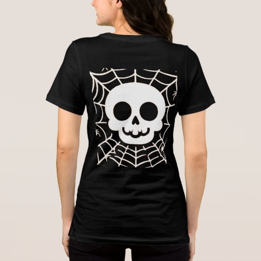 Schädel Tri-Blend Shirt (Rückseite)