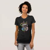 Schädel-u. Dolch-Tätowierung T-Shirt (Vorne ganz)