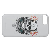 Schädel-u. Flammen-Tätowierungs-Kunst der Case-Mate iPhone Hülle (Rückseite (Horizontal))