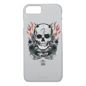 Schädel-u. Flammen-Tätowierungs-Kunst der Case-Mate iPhone Hülle (Rückseite)