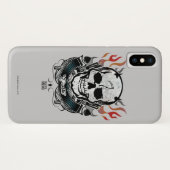 Schädel-u. Flammen-Tätowierungs-Kunst der Case-Mate iPhone Hülle (Rückseite (Horizontal))