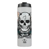 Schädel-u. Flammen-Tätowierungs-Kunst der Thermosbecher (Vorderseite)