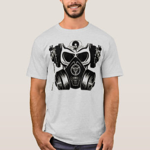 Schädel u. Gasmask Shirt
