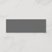 Schädel u. gekreuzte Knochen Mini Visitenkarte (Rückseite)