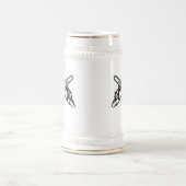 Schädel u. Kettensägen Bierglas (Mittel)