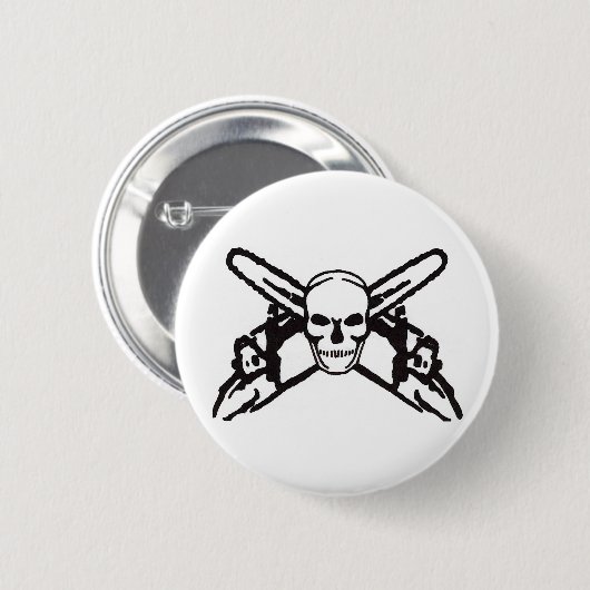 Schädel u. Kettensägen Button (Vorne & Hinten)