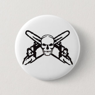 Schädel u. Kettensägen Button