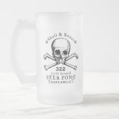 Schädel u. Knochen-Bier Pong Tasse (Links)