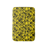 Schädel u. Knochen-Muster Badematte (Vorderseite Vertikal)