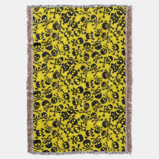 Schädel u. Knochen-Muster Decke (Vorderseite Vertikal)