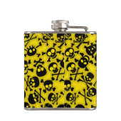 Schädel u. Knochen-Muster Flachmann (Rückseite)