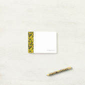 Schädel u. Knochen-Muster Post-it Klebezettel (Auf Schreibtisch)