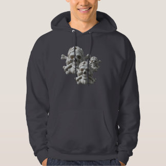Schädel u. Knochen-Piraten-Skeleton mit Kapuze Hoodie