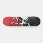 Schädel u. Knochen Skateboard (Horizontal)