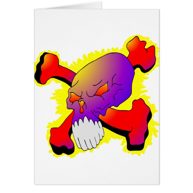 Schädel u. Knochen-Tätowierung (Vorne)