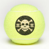 Schädel u. Knochen-Tennisbälle Tennisbälle (Vorderseite)