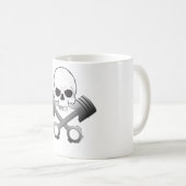 Schädel u. Kolben-Tasse Kaffeetasse (VorderseiteRechts)