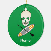 Schädel u. Paddleboard Keramikornament (Links)
