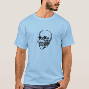 Schädel u. Rose 2 T-Shirt