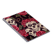 Schädel u. Rosen Notizblock (Rechte Seite)