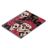 Schädel u. Rosen Notizblock (Linke Seite)