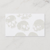 Schädel-u. Vogel-Visitenkarte Visitenkarte (Rückseite)