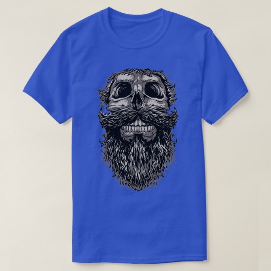 Schädel und Bart 1 T-Shirt (Design vorne)