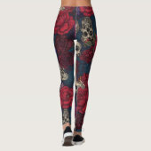 Schädel und Blume Leggings (Rückseite)