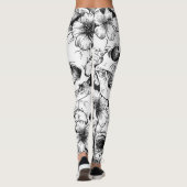 Schädel und Blume Leggings (Rückseite)
