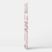 Schädel und Blume. Nahtloser Hintergrund. Mexikani Case-Mate iPhone Hülle (Rückseite / Rechts)