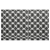 Schädel und Blume Stoff (Fat Quarter (45,7 x 55,9 cm))