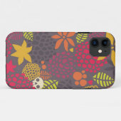 Schädel und Blumen Case-Mate iPhone Hülle (Rückseite (Horizontal))