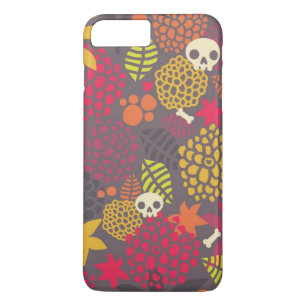 Schädel und Blumen Case-Mate iPhone Hülle