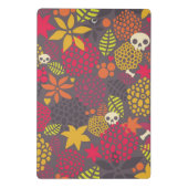 Schädel und Blumen Mini Klemmbrett (Rückseite)