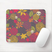 Schädel und Blumen Mousepad (Mit Mouse)