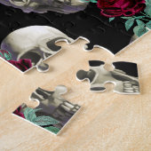 Schädel und Blumen Puzzle (Seite)